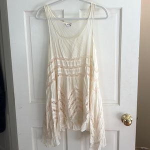 Free People Voile and Lace Trapeze Slip